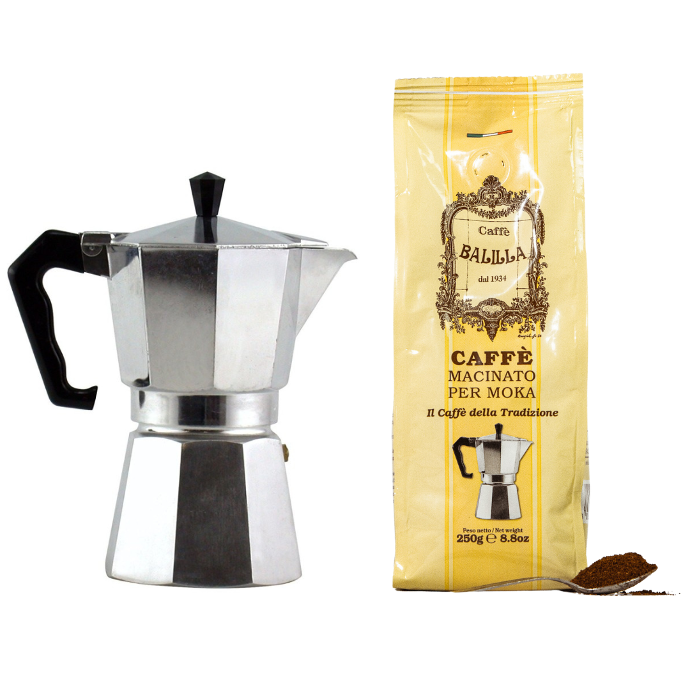 Moka gemahlener Kaffee
