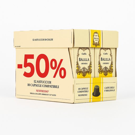 Capsule compatibili Nespresso® (scatola da 120 capsule)